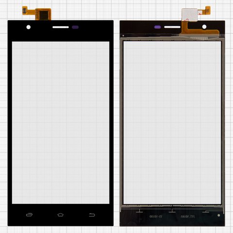 Сенсорний екран для Nomi i503 Jump, чорний, 139x72 мм , #FPC YCTP50165FS V0 FK 3580