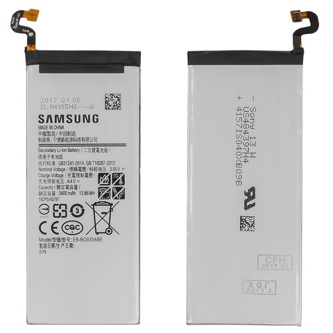 Аккумулятор EB BG935ABE для Samsung G935 Galaxy S7 EDGE, Li ion, 3,85 B, 3600 мАч, Original PRC 