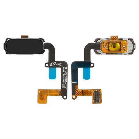 Шлейф для Samsung A320F Galaxy A3 2017 , A320Y Galaxy A3 2017 , A520F Galaxy A5 2017 , кнопки меню, чорний