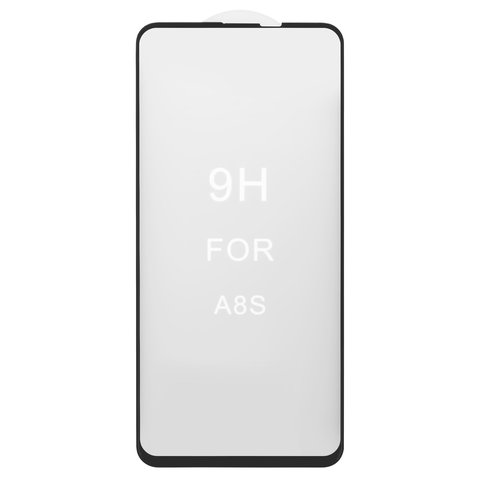 Защитное стекло All Spares для Samsung G8870 Galaxy A8s, 5D Full Glue, черный, cлой клея нанесен по всей поверхности