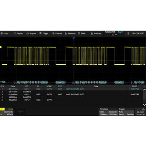 Запуск та декодування FlexRay SIGLENT SDS 5000X Flexray