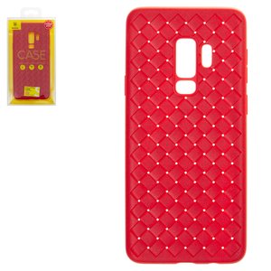 Чохол Baseus для Samsung G965 Galaxy S9 Plus, червоний, плетений, пластик, #WISAS9P BV09