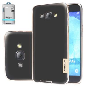 Чехол Nillkin Nature TPU Case для Samsung A800F Dual Galaxy A8, бесцветный, прозрачный, Ultra Slim, силикон, #6902048101883