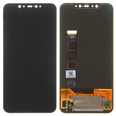 Дисплей для Xiaomi Mi 8, чорний, без рамки, Оригінал переклеєне скло , M1803E1A