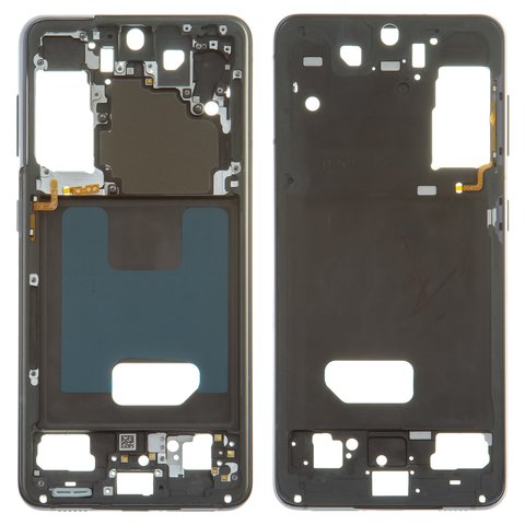 Середня частина корпусу для Samsung G991 Galaxy S21 5G, сіра, рамка кріплення дисплея, phantom gray