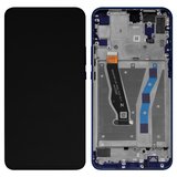 Дисплей для Huawei P Smart Z, синий, с рамкой, Original (PRC), sapphire blue