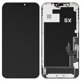 Дисплей для iPhone 12, iPhone 12 Pro, черный, с рамкой, High Copy, (OLED), GX OEM hard