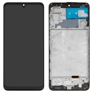 Дисплей для Samsung M225 Galaxy M22, черный, с рамкой, High Copy, с широким ободком, OLED 
