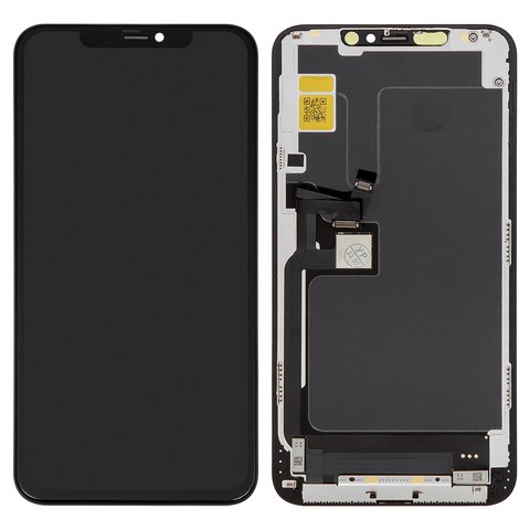 Дисплей для iPhone 11 Pro Max, чорний, з рамкою, Copy, TFT , JK