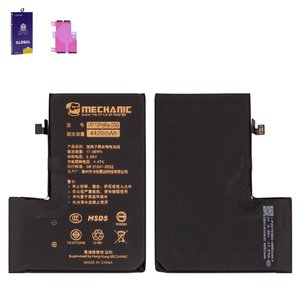 Акумулятор Mechanic для Apple iPhone 12 Pro Max, Li Polymer, 3.86 В, 4420 мАг, збільшена ємність, без помилки, diagnosable battery