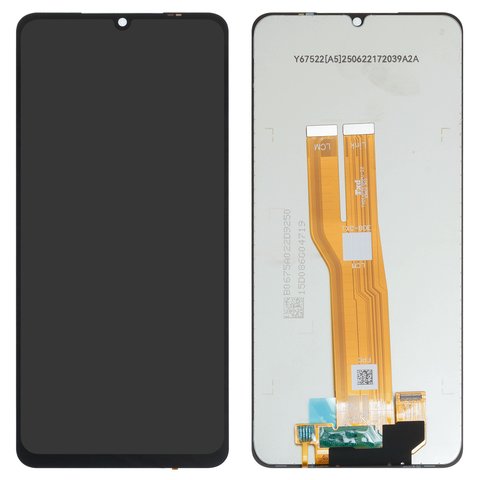 Дисплей для Samsung A075 Galaxy A07 4G, черный, без рамки, Оригинал переклеено стекло 