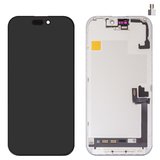 Дисплей для iPhone 17, черный, с рамкой, (Box), (OLED), GXQC soft, 120Hz