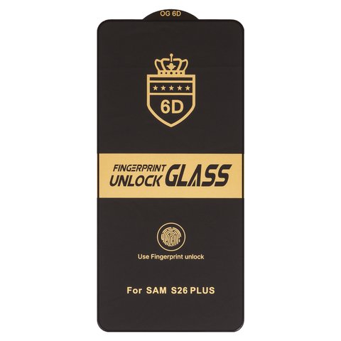 Захисне скло ESD 6D для Samsung S947 Galaxy S26 Plus, сумісне з чохлом, Full Glue, Anti Static, без упаковки , чорний
