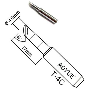 Soldering Iron Tip AOYUE T 4C