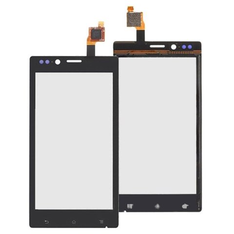 Touchscreen compatible with Sony ST26i Xperia J, black 