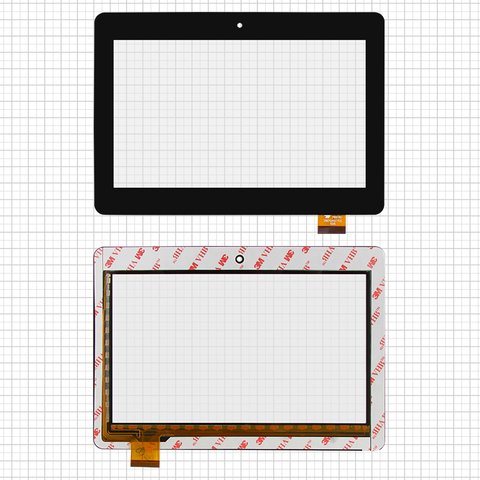 Touchscreen compatible with China Tablet PC 7"; Cube U9GT4, black, 178 mm, 34 pin, 125 mm, capacitive, 7"  #PINGO PB70A8762 R1 PB70A8759 FPC 07034B2 DR F07082 V1