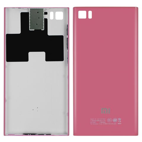Panel trasero de carcasa puede usarse con Xiaomi Mi 3, rosada, con botones laterales,  con sujetador de tarjeta SIM, TD SCDMA