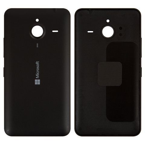 Задняя панель корпуса для Microsoft Nokia  640 XL Lumia Dual SIM, черная, с боковыми кнопками