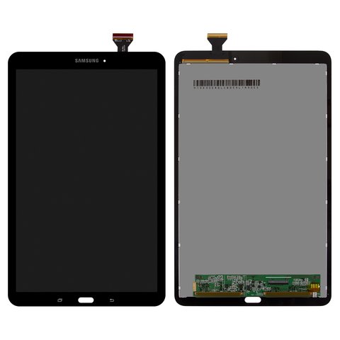 Pantalla LCD puede usarse con Samsung T560 Galaxy Tab E 9.6, T561 Galaxy Tab E, negro, sin marco