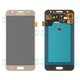 LCD compatible with Samsung J500 Galaxy J5, (golden, without frame, High Copy, (OLED))