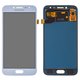 LCD compatible with Samsung J250 Galaxy J2 (2018), J250 Galaxy J2 Pro (2018), (blue, with light adjustable, Best copy, without frame, Copy, (TFT))