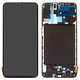 LCD compatible with Samsung A705 Galaxy A70, (black, with frame, Original (PRC), original glass)