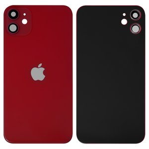 Panel trasero de carcasa puede usarse con iPhone 11, roja, con vidrio de cámara, small hole
