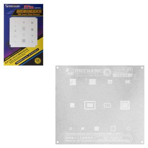 BGA Stencil Mechanic iTin 14 compatible with Apple iPhone 6, iPhone 6 Plus, baseband RF 