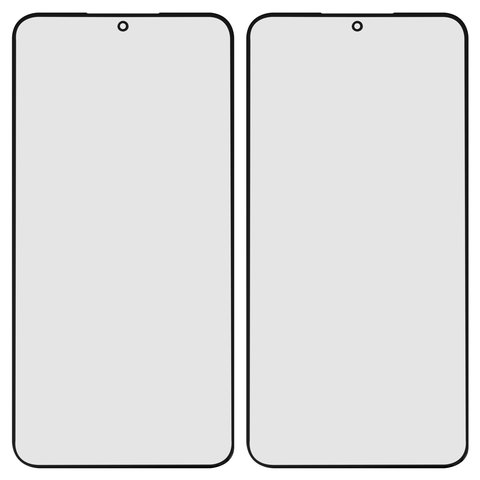 Housing Glass compatible with Samsung S906B Galaxy S22 Plus 5G, with OCA film, black 
