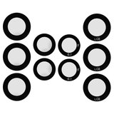 Camera Lens compatible with Samsung A235 Galaxy A23, A236B Galaxy A23 5G, (black, without frame, set 5 pcs.)
