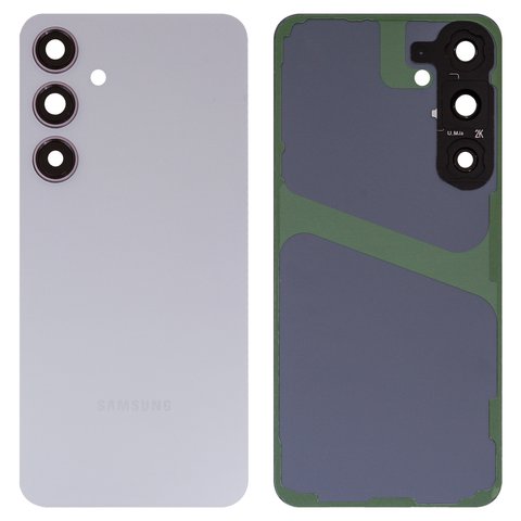Housing Back Cover compatible with Samsung S926 Galaxy S24 Plus, gray, with camera lens, marble grey 