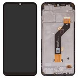 LCD compatible with Tecno Spark 8C, (black, with frame, Original (PRC), KG5k, KG5j) #FPC6605-2