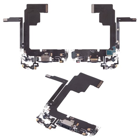 Cable flex puede usarse con iPhone 15 Pro, del conector de carga, azul, con micrófono, HC