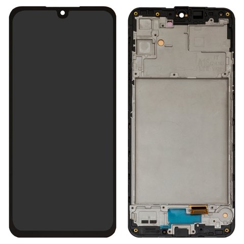 Pantalla LCD puede usarse con Samsung A165 Galaxy A16, negro, con marco, High Copy, OLED 