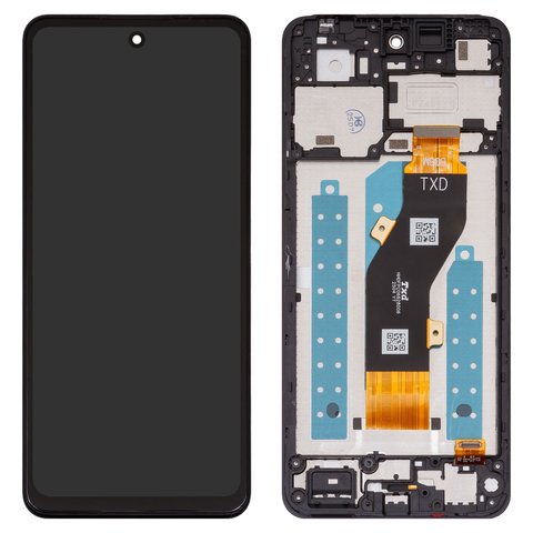 Pantalla LCD puede usarse con ZTE Blade V60 Design, Nubia V60 Design, negro, con marco, High Copy, Z2350 