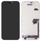 LCD JCID compatible with iPhone 16 Pro Max, (black, with frame, HC, without error, (OLED) soft, Diagnosable, 120Hz)