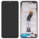 Pantalla LCD puede usarse con Xiaomi Redmi 13C, negro, con marco, (Box) (LM5C4090F0-A1)