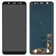 LCD compatible with Samsung J805 Galaxy J8+, (black, without frame, Original (PRC), original glass)
