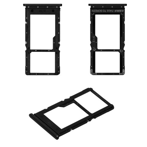 Держатель SIM карты для Xiaomi Redmi Note 10 5G, серый, graphite gray