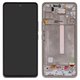 LCD compatible with Samsung A536 Galaxy A53 5G, (white, with frame, Original (PRC))
