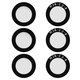 Camera Lens compatible with Samsung A047 Galaxy A04s, (black, without frame, set 3 pcs.)