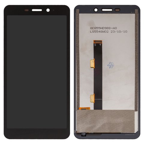 LCD compatible with Ulefone Armor X3, Armor X5, black, without frame, High Copy 