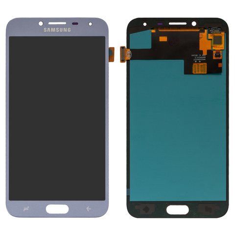 LCD compatible with Samsung J400 Galaxy J4 2018 , blue, without frame, High Copy, with wide edge, OLED , lavenda 