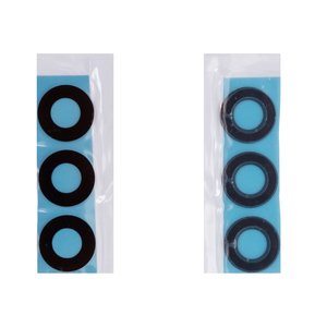 Camera Lens compatible with Samsung A356 Galaxy A35 5G, A556 Galaxy A55, black, without frame, set 3 pcs. 