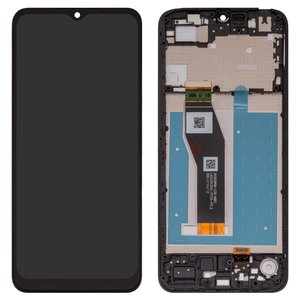 Дисплей для Motorola Moto E13 XT2345, черный, с рамкой, High Copy, XT2345