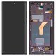 LCD compatible with Samsung S908B Galaxy S22 Ultra 5G, (purple, with frame, High Copy, (OLED))