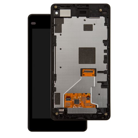 Pantalla LCD puede usarse con Sony D5503 Xperia Z1 Compact Mini, negro, Original PRC 