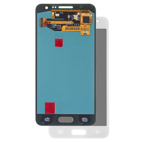 Pantalla LCD puede usarse con Samsung A300 Galaxy A3, blanco, sin marco, original vidrio reemplazado 