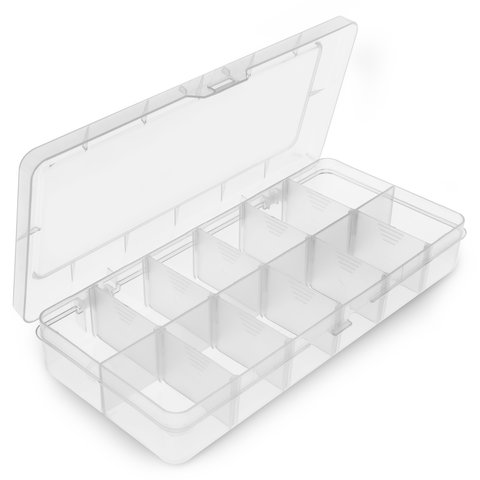 Caja para almacenamiento de las piezas pequeñas Pro'sKit 203 132F O.D.:260x115x43.5 mm 