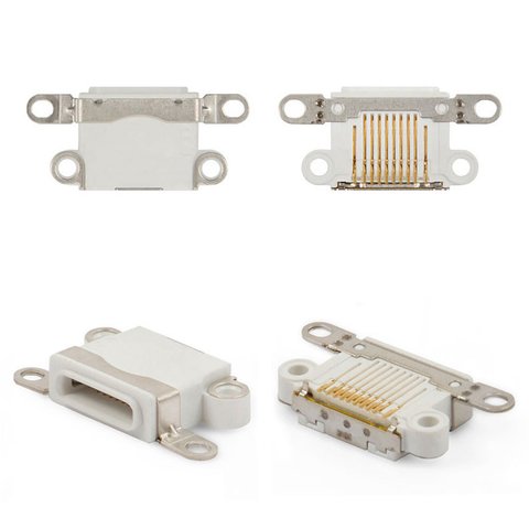Conector de carga puede usarse con Apple iPhone 5, iPhone 5C, iPhone 5S, iPhone SE, blanco, Lightning
